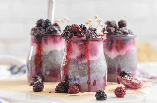 Chia Seed Pudding with Berry Compote Recipe