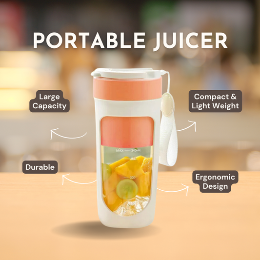 Portable Electric Juicer - Multifunction Fruit Blender & Smoothie Maker